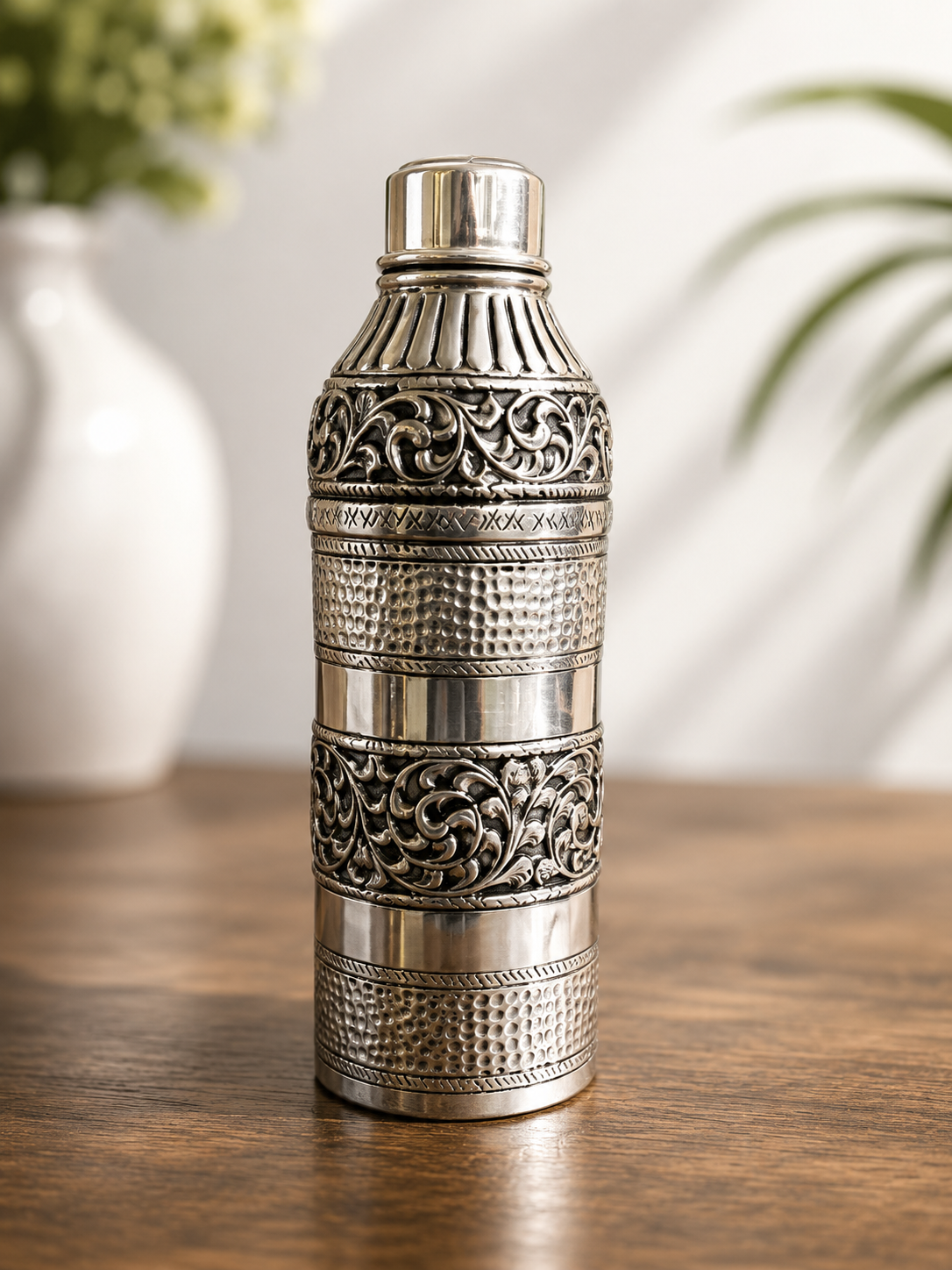 Silver Designer Water Bottle |